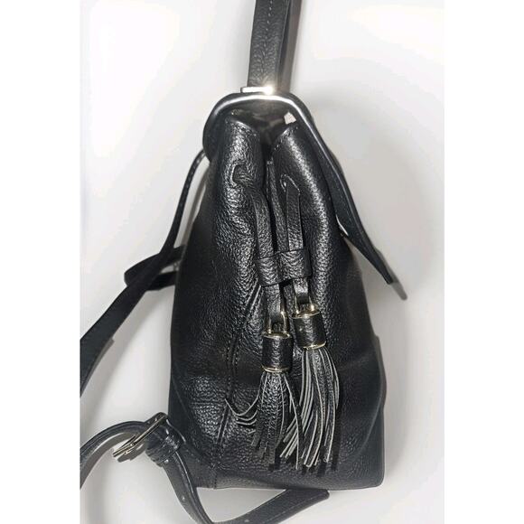 EUC Kate Spade Kingston Drive Simona Black Leather Backpack Bag 10x11x5 - Picture 8 of 14